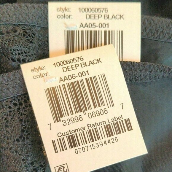 BOGO INC International Concepts Womens Thong Panties Size 1X NEW Lot of 2 Black - Picture 4 of 8